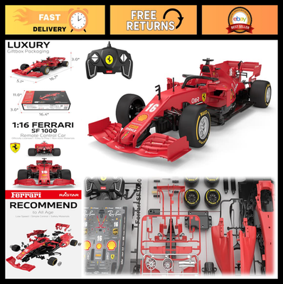 1/16 Scale RC Race Car Building Kit - 65PCS Ferrari SF1000 F1