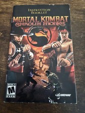 NO GAME- Mortal Kombat Shaolin Monks PLAYSTATION 2 PS2 Authentic Manual Only