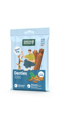 Green Petfood Denties with Insects 180g