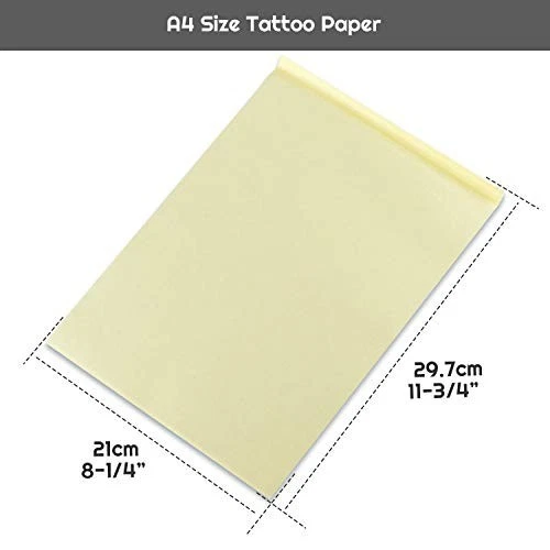 Tattoo Transfer Paper, Cridoz 100 Sheets Tattoo Stencil Transfer Paper for Tatto image 3