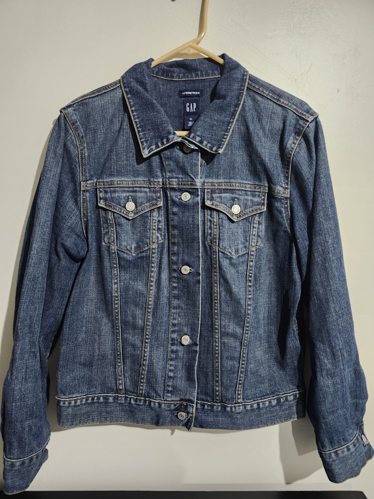 Gap Stretch Button Collared Women's Denim Jacket … - image 1