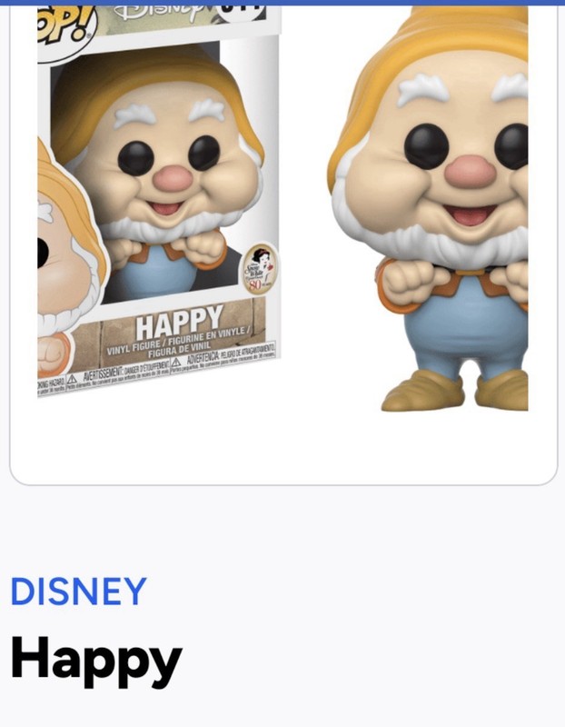 Funko Pop! Vinyl Disney Happy Disney Collection Vinyl Figure, Vinyl Material