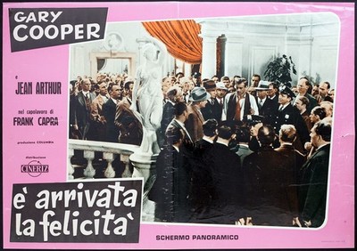 CINEMA-fotobusta E' ARRIVATA LA FELICITA' g.cooper,CAPRA