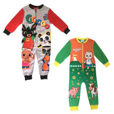 Boys  2 x all in one, sleepsuit, pyjamas bundle Bing, Cocomelon 18/24 Months