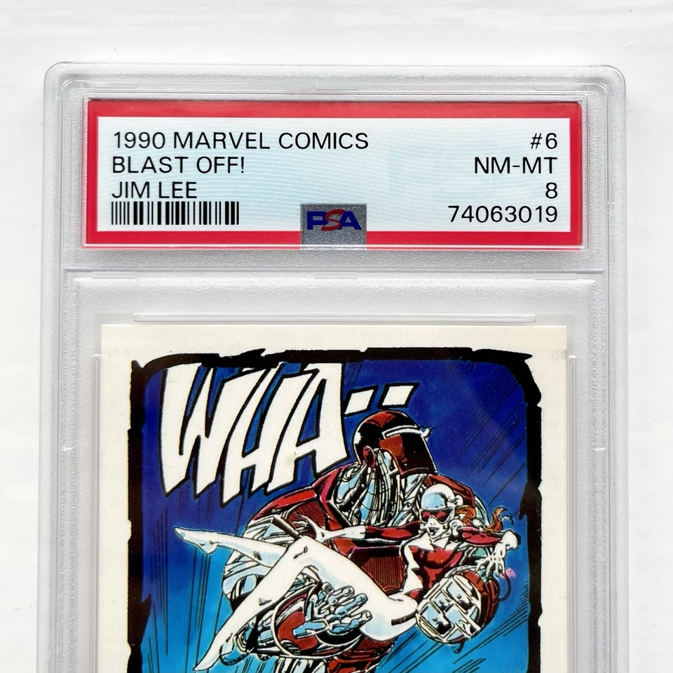 Marvel Comics 1990 Jim Lee PSA Graded Art Trading Card Original Rare DC Vintage - Image 4 of 4