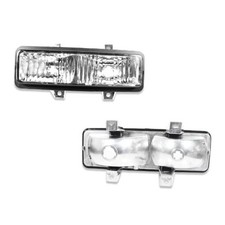 2X Clear Corner Marker Side Turn Signal Parking Clear Housings no bulbs