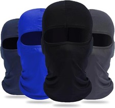 4 Pack Balaclava Ski Face Mask Cooling Neck Gaiter Full Head Cover Unisex Adults