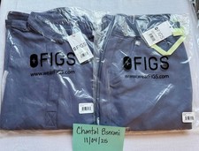 FIGS SCRUB SET- HIGH WAISTED ZAMORA JOGGERS  RAFAELA TOP-SPACE NAV- SMALL NWT