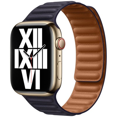 Leather Link Armband für das Apple Watch Series 1 t/m 11 / SE / Ultra (44/45/46/