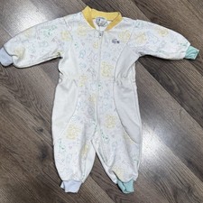VTG IZOD Lacoste Baby Boy Girl Romper 3-6 Months Animal 80s Retro Jumpsuit