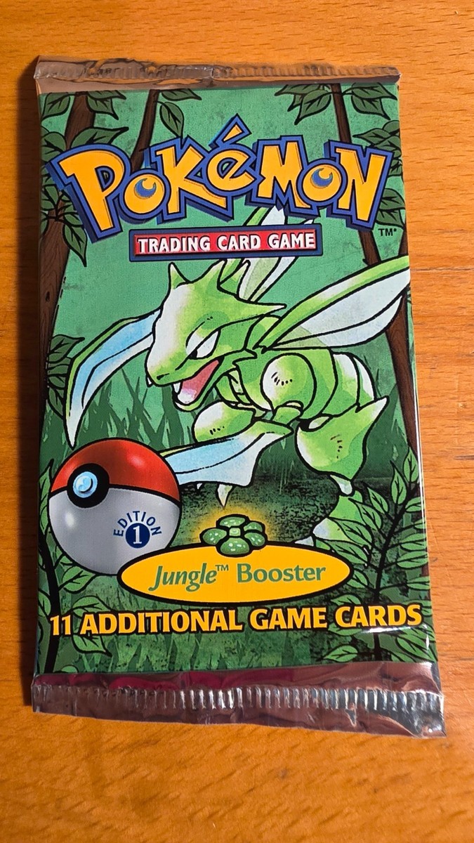 pokemon jungle 1st edition booster pack Pokemon Jungle First Edition Booster Pack Factory Sealed, Unweighed