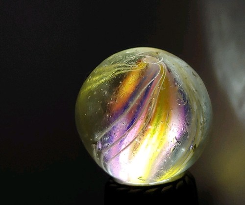 Handmade German Divided Core Marble Near Mint .97"