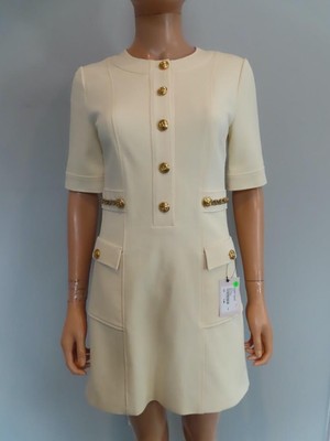 GUCCI★素敵！Ivory Double G Chain Logo Dress NWT GUCCI Ivory Double G Chain Logo Dress Size S | eBay