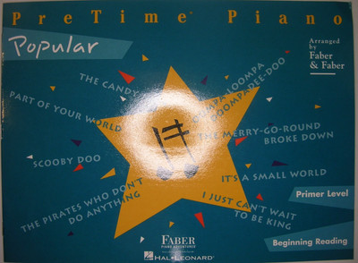 New Faber PreTime Piano Popular Primer Level Music Book FF1042 Pre Time