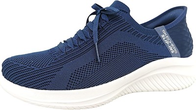 Skechers Damen Hands Free Ultra Flex 3.0 6 UK, Navy Knit Mint Trim 