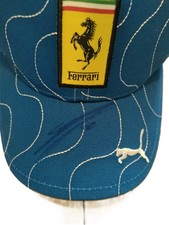 Hand Signed Charles Leclerc Puma Blue Ferrari F1 Cap With Coa