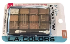L.A. COLORS Eyeshadow Palette C68680 TRADITIONAL Nude 12 Color Silky Blend 1a