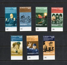 S5904   Nicaragua   1974   Churchill   7v.   MNH