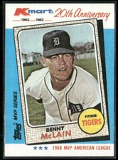 1982 Topps Kmart 20th Anniversary #13 Denny McLain