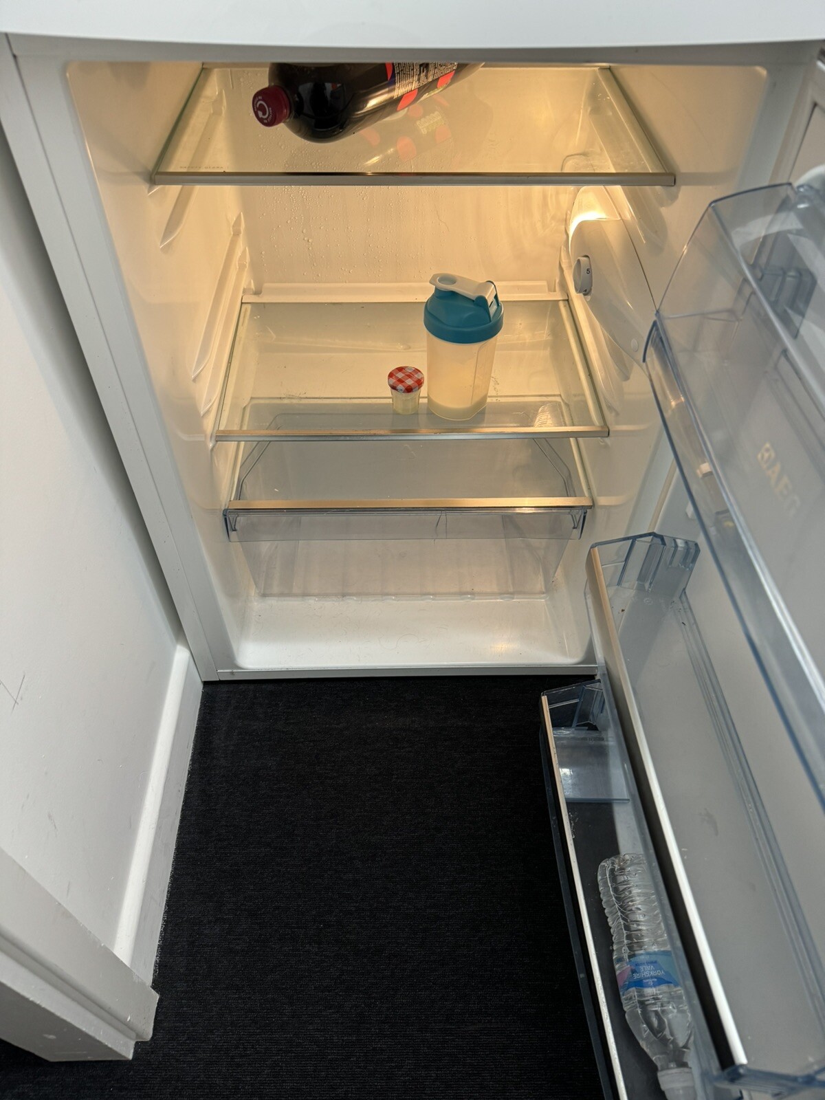 freestanding AEG undercounter fridge white used eBay