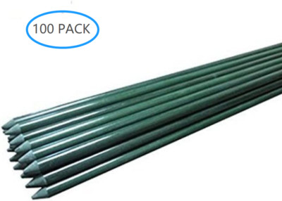 EcoStake 100 PACK Garden Stakes Plant Support for Fence &Tomato Cucumer Climbing