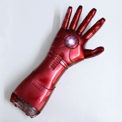 1:1 The Avengers Iron Man LED Light Hand Gauntlet W/Laser
