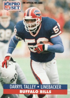 #ad #ad EXMT 1991 Pro Set 84 Darryl Talley S6 Buffalo Bills Card $1.50