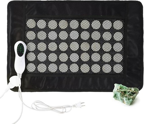 Far Infrared Heating Pad Jade Tourmaline Mat Deep Penetrating Heat 24x16” Large
