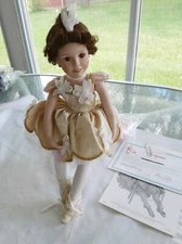 The Danbury Mint "Maryann" Porcelain Doll "Practice Makes Perfect" B2388