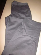 NEW LANDS END WOMENS FIT 2 STRETCH SLIM LEG PANTS BLACK SIZE 6 x 30"