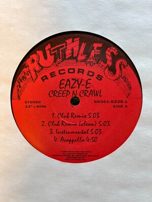 Eazy-E / Creep N Crawl & Sippin On A 40 US 1996 Vinyl Gangsta