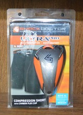 Shock Doctor UltraPro Compression Short Carbon Flex Cup Boys XL Black NEW