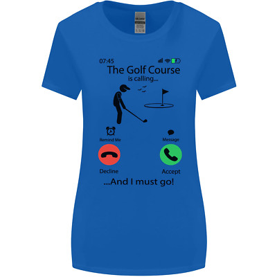 Lustiges Damen-T-Shirt Golf ruft Golfer Golfen breiter geschnitten