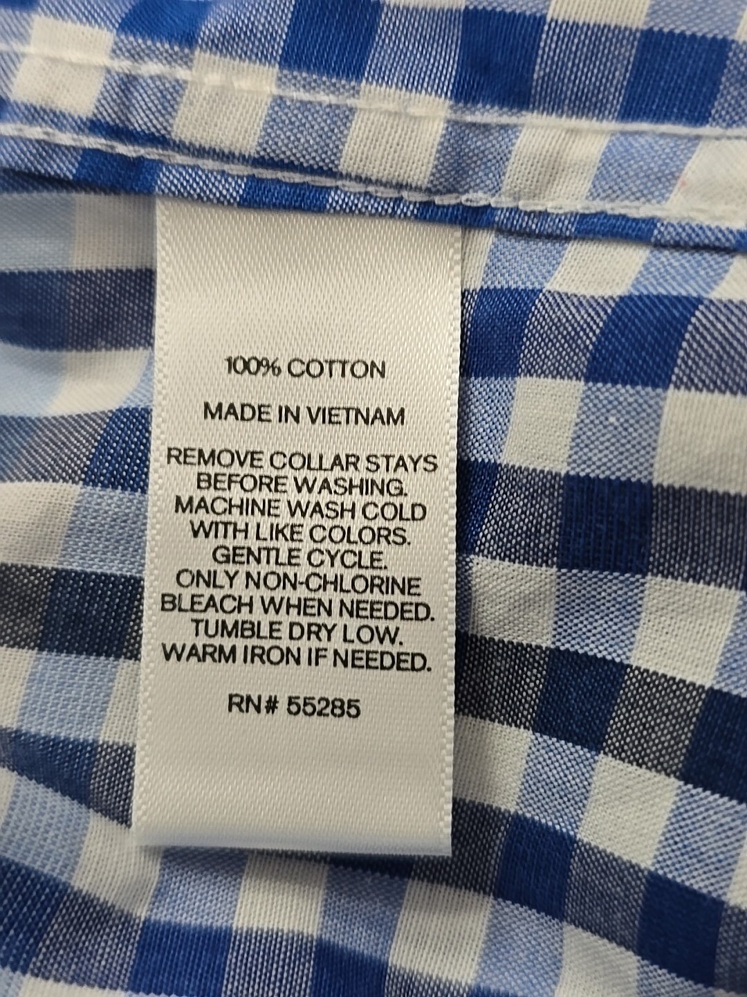 EXPRESS FITTED BLUE GINGHAM CHECK BUTTON DOWN SHI… - image 11