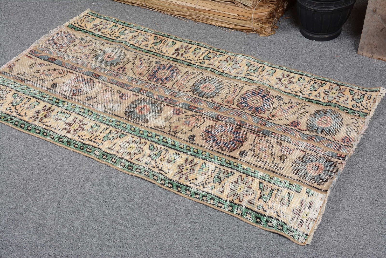 2.3x4 ft Small Rug, Moroccan Rug, Turkish Rugs, Home Decor Rug, Vintage
