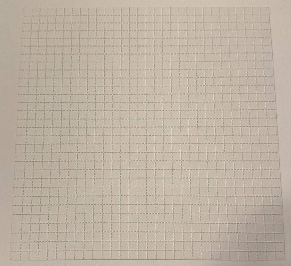 Impresión artística NE PLUS ULTRA Blotter papel blanco tinta metálica Jon Blackburn años 2000 Foto 4 de 4