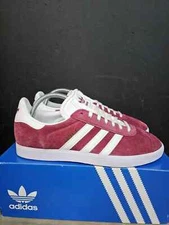 Adidas Gazelle Collegiate Burgundy Red Sneakers Retro B41645 Mens Size