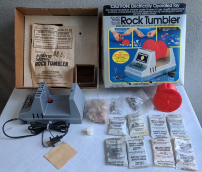 LN 1983 NSI Rolling Stones 635 Rock Tumbler + 609 Double Barrel