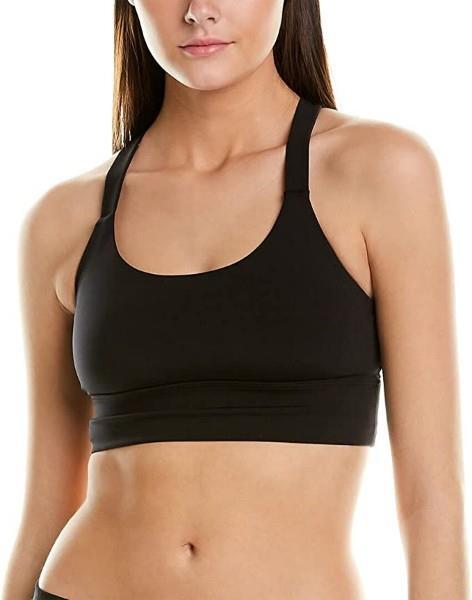 "BRAND NEW!! $40 NATORI \"IMPULSE\" RACERBACK CROP SPORT BRA BLACK SIZE XS"