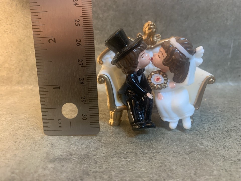 Adorable Vintage Bride & Groom Wedding Cake Topper New eBay