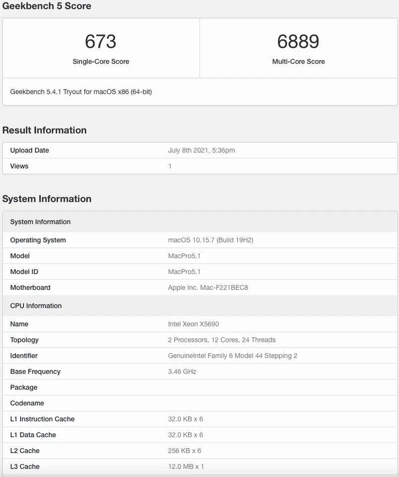 Apple Mac Pro 5,1 2010 3.46GHz 12-Core 128GB RAM 9TB Storage+480GB SSD Nvidia 4K - Image 3 of 4