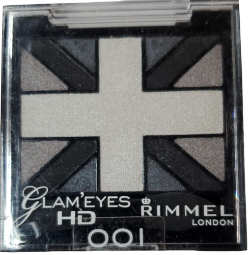 Rimmel London Glam' Eyes HD Quad Eye Shadow - 001 Black Cab, 0.088 oz (2.5g) - 第 2/6 張圖片