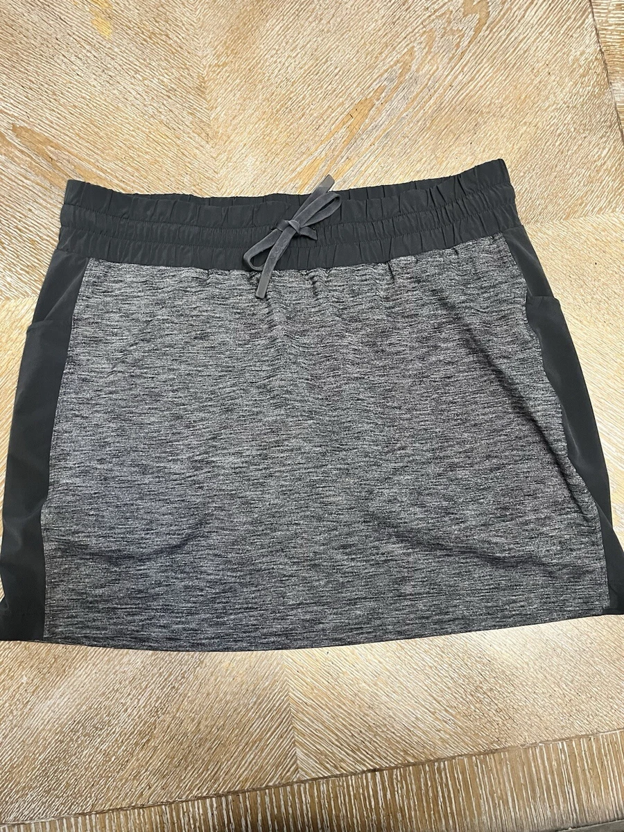 Stylsh Athleta Womens A-lne Skrt - Black Gray - Sze M