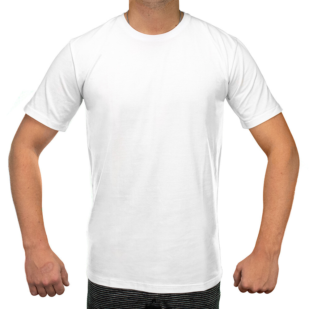 Golberg Men's 100% Tagless Cotton Crewneck Undershirt - White or Black (3 Pack)