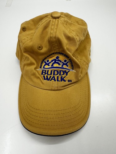 Port Authority Buddy Walk Baseball Hat National Down Syndrome Society Yellow Cap