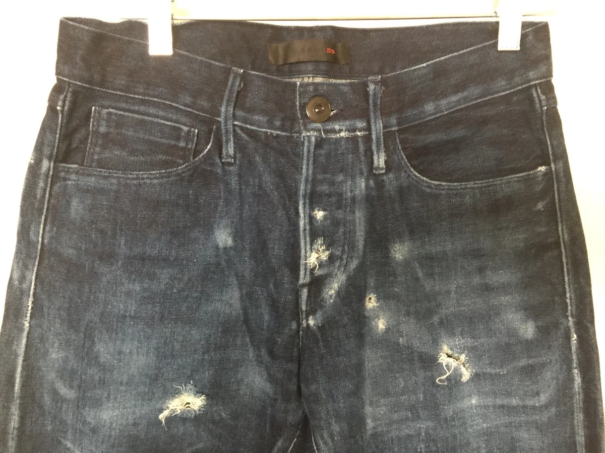 3x1 15 Mercer 22 24 Men s Custom Blue Denim Jeans Button Fly
