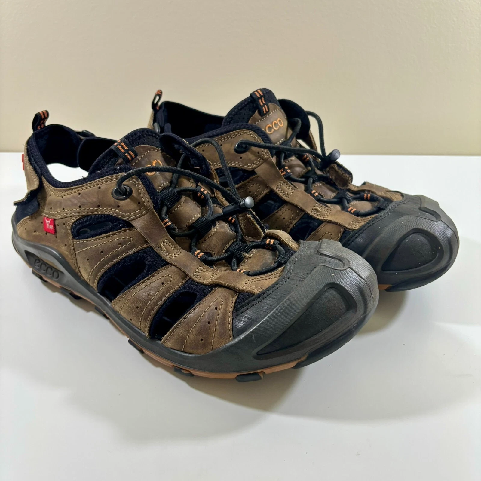 Ecco Yak Sandali Uomo 9 5 10 (43) Terra Sport VG Pescatore Punta Chiusa Scarpa da Escursionismo