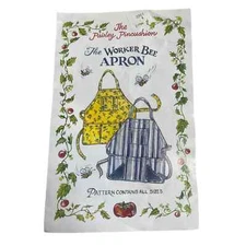 The Worker Bee Apron Sewing Pattern All Sizes | The Paisley Pincushion NEW/Uncut