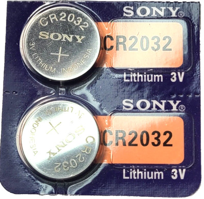 CR2032 SONY MURATA 2PK 3V LITHIUM (GREAT EXP 2036) DL2032 ECR2032 FREE SHIPPING