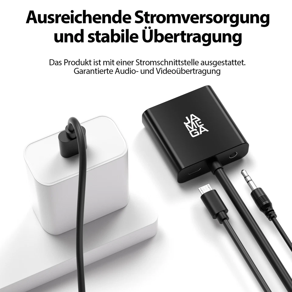 VGA auf HDMI Adapter Audio-Untersützung 1080P Auflösung VGA zu HDMI PC, Laptop - Bild 3 von 4